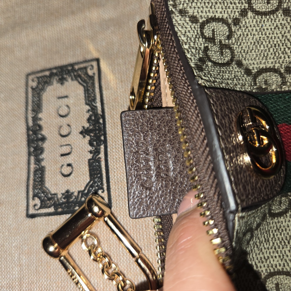 Gucci Beige and Brown Monogram Pouch - Picture 8 of 14